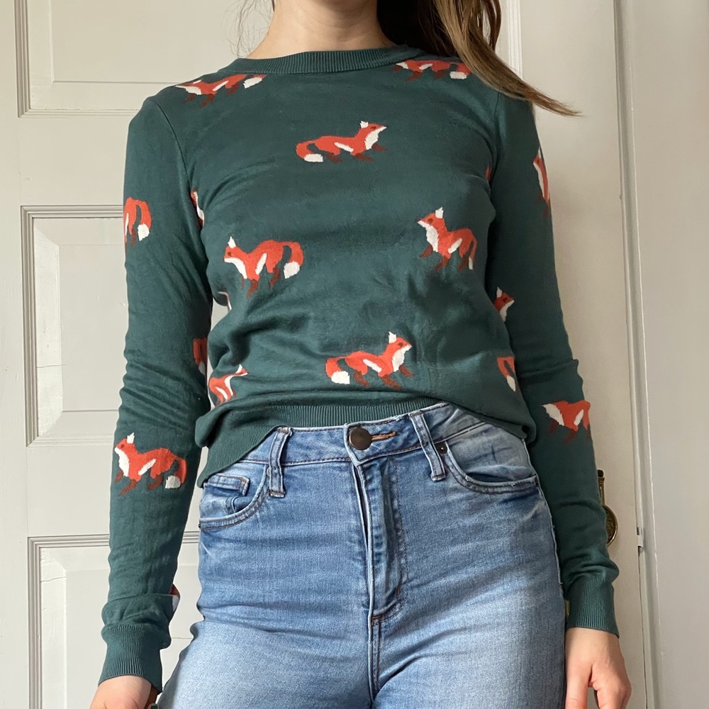 ModCloth fox sweater